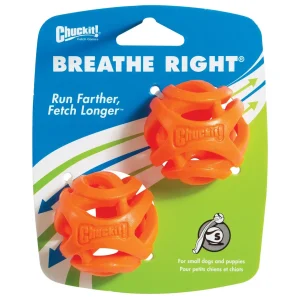 Chuckit! Air Fetch Dog Toy Ball Orange 2pk SM 2"