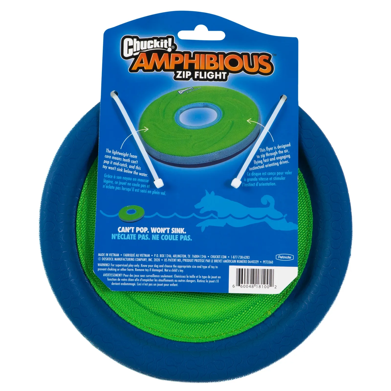 Chuckit! Amphibious Zipflight Dog Toy - Image 2