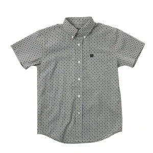 Cinch Boy's Circle Print Short Sleeve Shirt