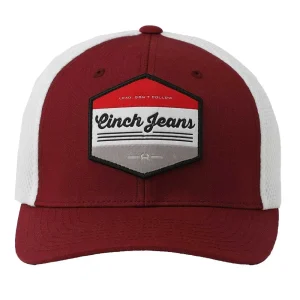 Cinch Men's Burgundy FlexFit Cap