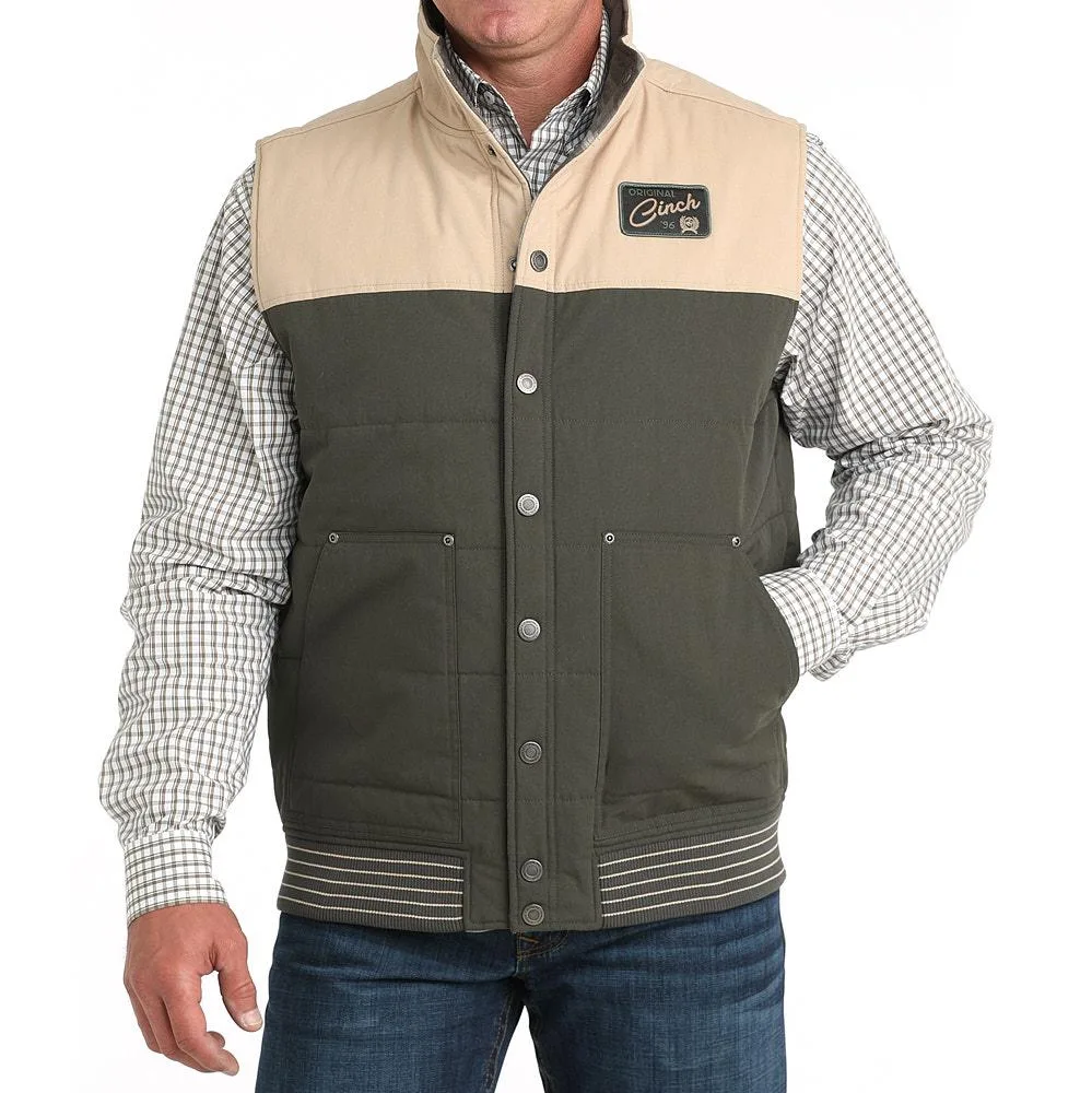 Cinch Men's Olive Reversible Vest