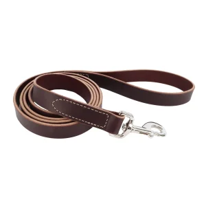 Circle T® Latigo Leather Dog Leash 3/4" x 6'