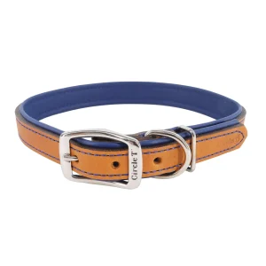 Circle T® Layered Fashion Leather Dog Collar, Large 20"