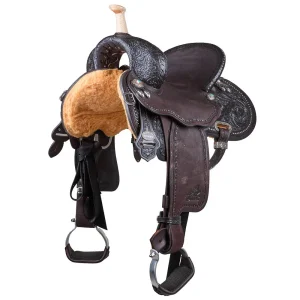 Circle Y Saddlery Ultimate Cash Chocolate 13.5in Barrel Saddle