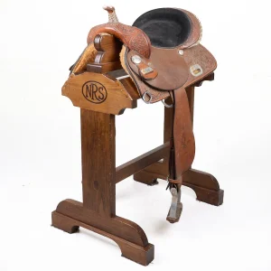 Circle Y Saddlery Used 14in 1/2 Breed Floral and Basket Trophy Barrel Saddle