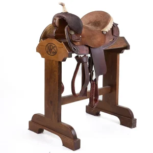Circle Y Saddlery Used 14in Basket Stamp Barrel Saddle