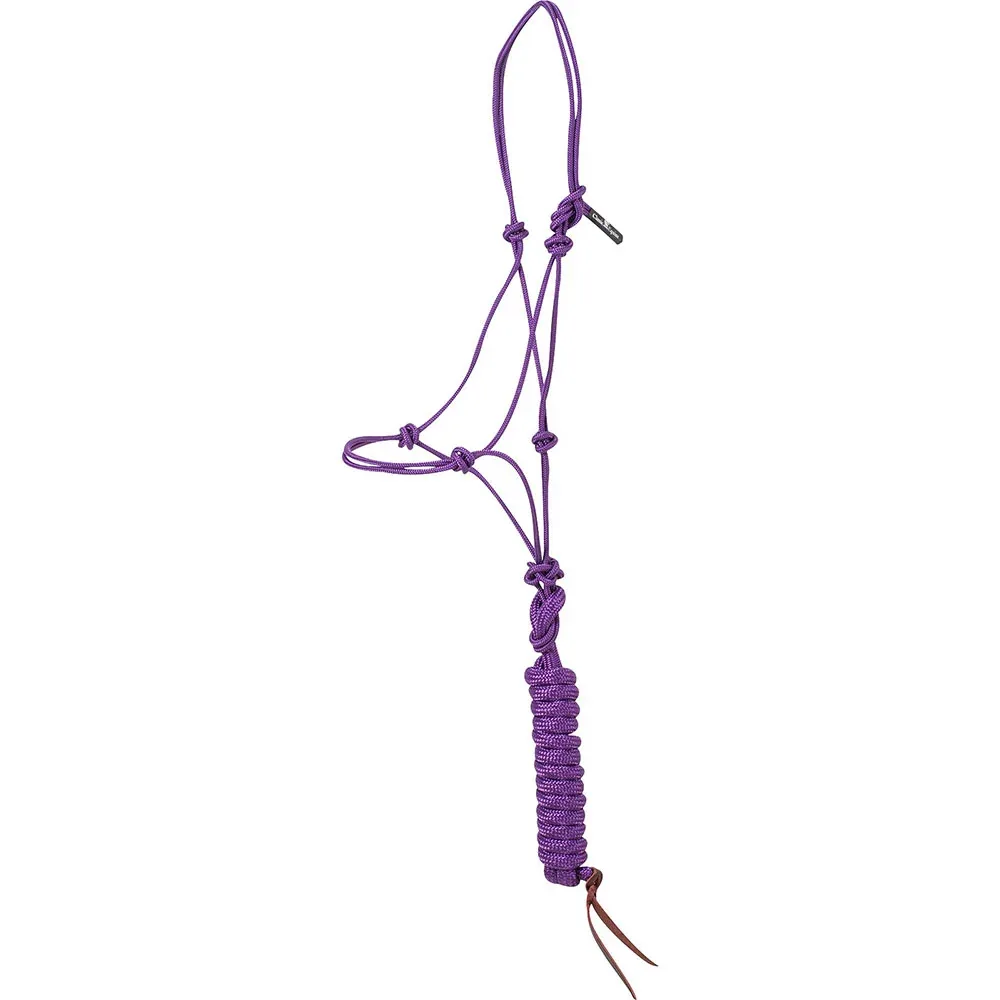 Classic Equine Purple Halter with 9` Lead - Image 2