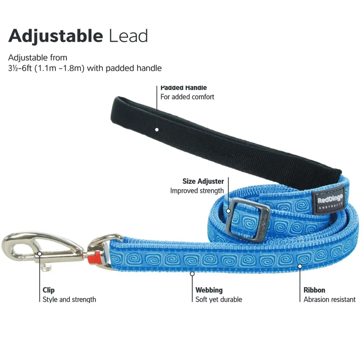 Classic Green Dog Leash - Image 2