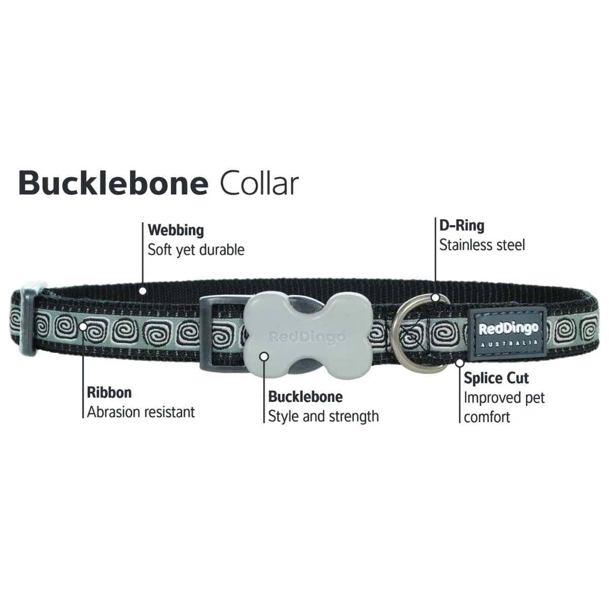 Classic Orange Dog Collar - Image 2