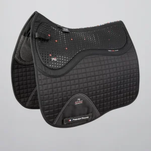 Close Contact Tech Grip Pro Anti-Slip Saddle Pad - Dressage Square Black