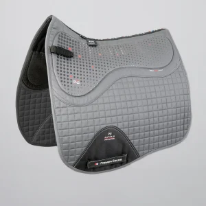 Close Contact Tech Grip Pro Anti-Slip Saddle Pad - Dressage Square Grey