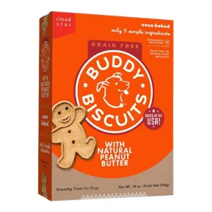 Cloud Star Grain Free Buddy Biscuits Peanut Butter 14oz {L+1x}