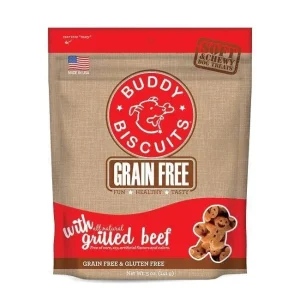 Cloud Star Grain Free Soft & Chewy Buddy Biscuits Slow Roasted Beef Dog 5oz {L+1x} 938043