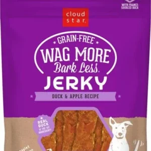 Cloud Star Wag More Bark Less Grain Free Jerky Duck & Apple 10 oz. {L+1} 938233