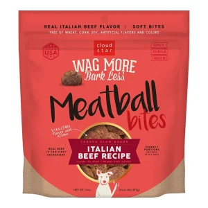 Cloud Star Wag More Bark Less Grain Free Meatballs Beef Recipe 14 oz. {L+1x} 938235