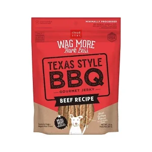 Cloud Star Wag More Bark Less Jerky Grain Free Dog Treats, Texas BBQ Beef, 10 oz.
