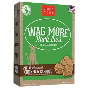 Cloud Star Wagmore Dog Baked Crunchy Peanut Butter, 16 oz