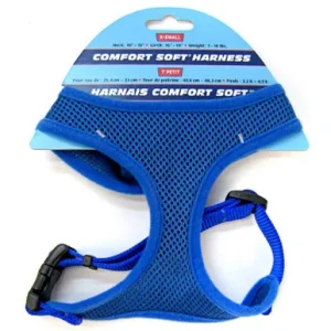 Coastal Comfort Soft Adjustable Harnesss Blue X-Small