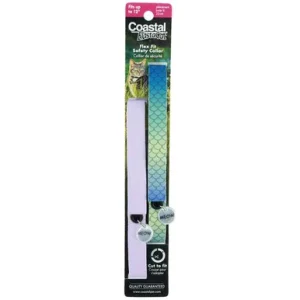 Coastal ElastaCat Scales & Purple Flex Fit Cat Safety Collar, 2
