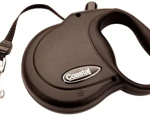 Coastal Retractable Dog Leash Black 12 Ft, Extra-Small