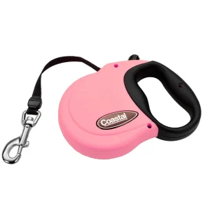 Coastal Retractable Dog Leash Pink 16ft MD