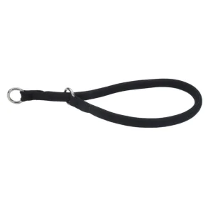 Coastal Round Nylon Training Dog Collar Black, 3/8 in x 22 in