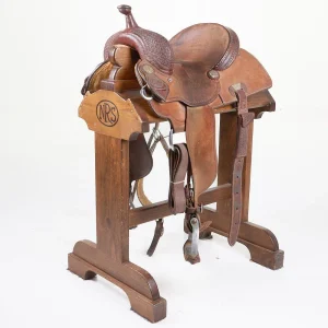 Coats Used 14.5in Lazy L Basket Weave Barrel Saddle