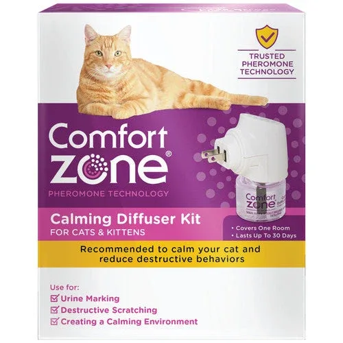 Comfort Zone Cat Calming Diffuser Kit, Cat Pheromone, 1 Diffuser, 1 Refill-48ml, New Formula - Image 2