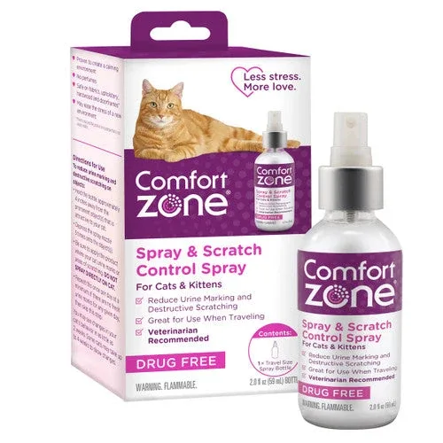 Comfort Zone Scratch Deterrent and Cat Calming Spray, 2 ounces or 59.2 mL - Image 2
