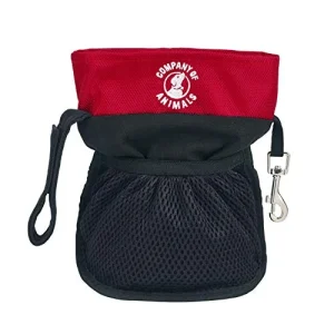 Company of Animals Pro Treat Bag, Clip & Belt Attachment, Zipped Pocket, Magnetic Closure, Waterproof Outer Treats Pouch, Clips for Accessories, Ideal for Dog Walking, Dog & Puppy Training