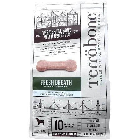 Complete Natural Nutrition Dog Terra Fresh Breath Medium 10 Count {L-x} - Image 2