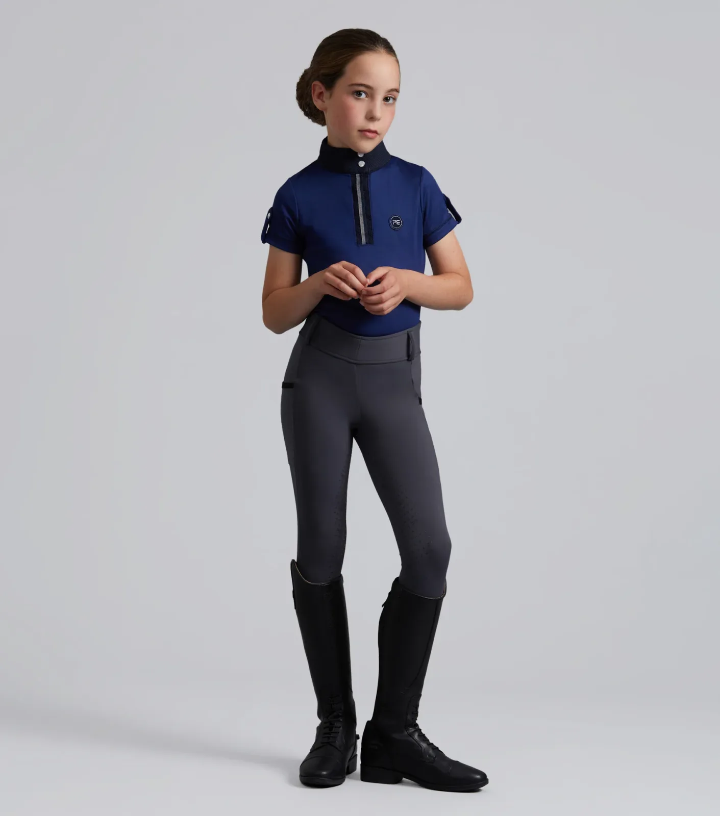 Concerto Girls Riding Tights Dove Stone Grey