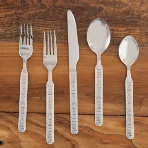 Cowboy Collectibles Ranch Brands 20 Piece Flatware Set