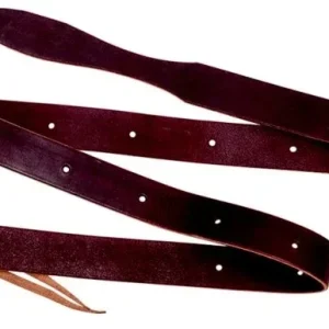 Cowboy Tack 1 5/8in x 82in Burgundy Tie Straps