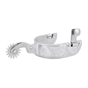 Cowboy Tack Large Stainless Steel Rock Grinder Spur