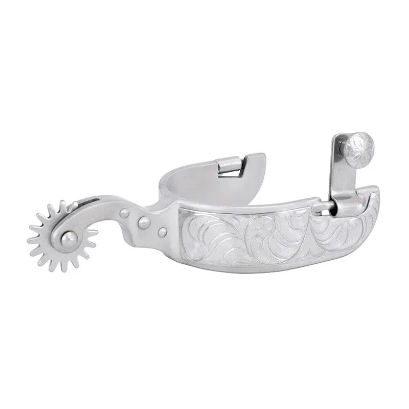 Cowboy Tack Large Stainless Steel Rock Grinder Spur