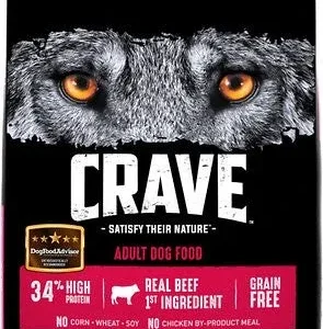 Crave Beef Dry Dog Food 12lb