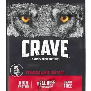 Crave Grain-Free Adult Premium with Protein from Beef Dry Dog Food - 22 lb Bag