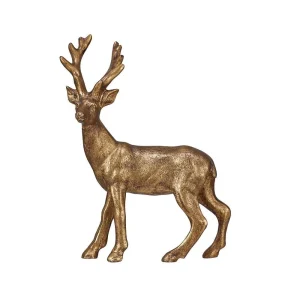 Creative Co-Op Gold Resin Deer