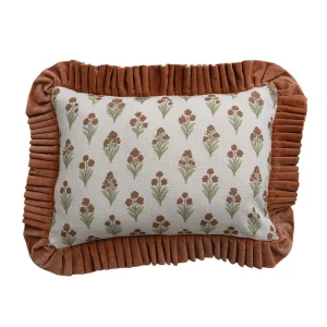 Creative Co-Op Lumbar Floral Printed Pillow