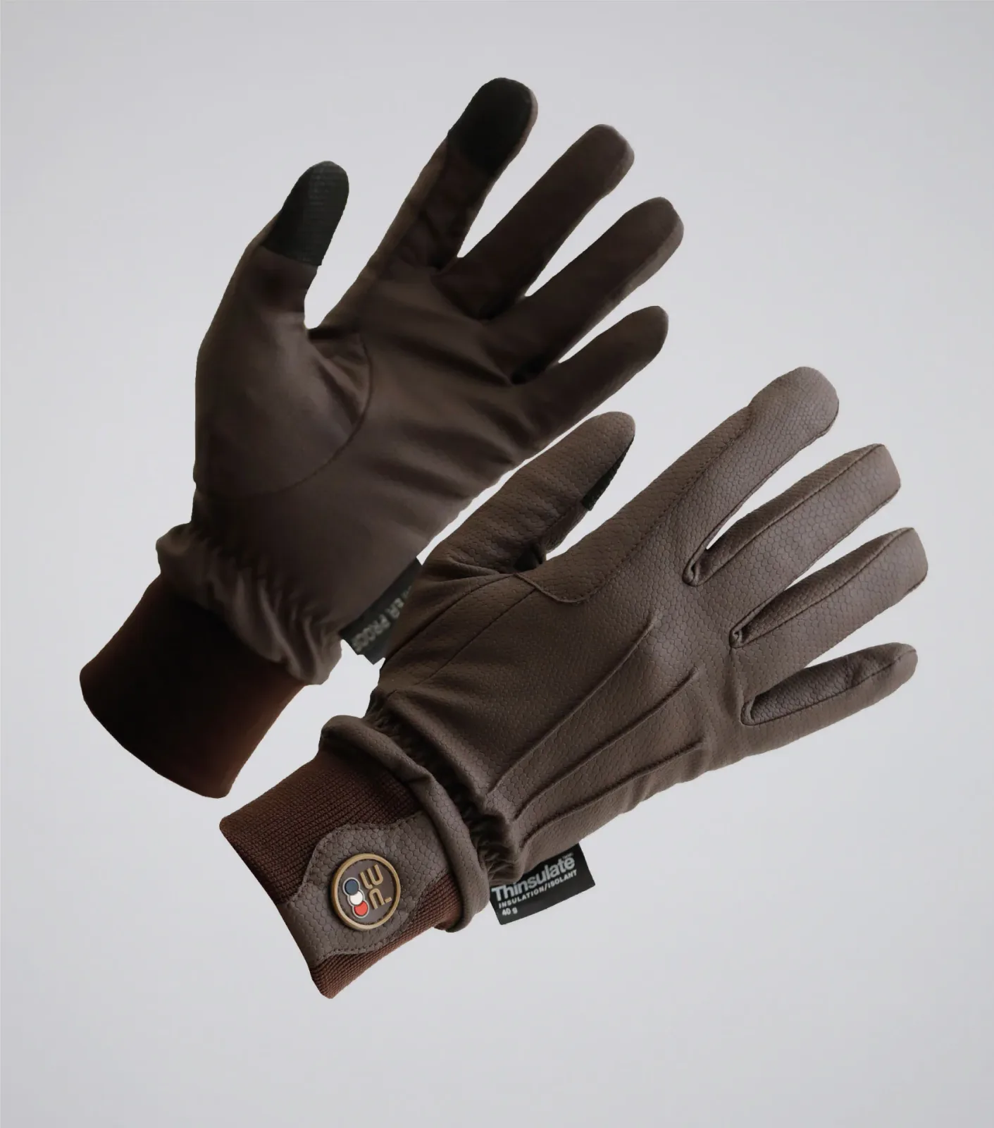Dajour Waterproof Riding Gloves Brown