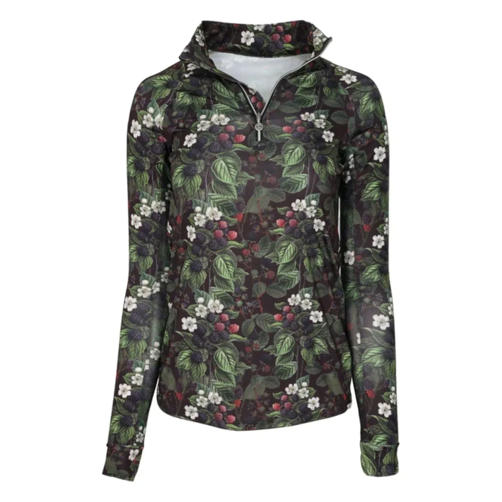 Dapplebay Blackberry Daze 1/4 Zip Riding Top