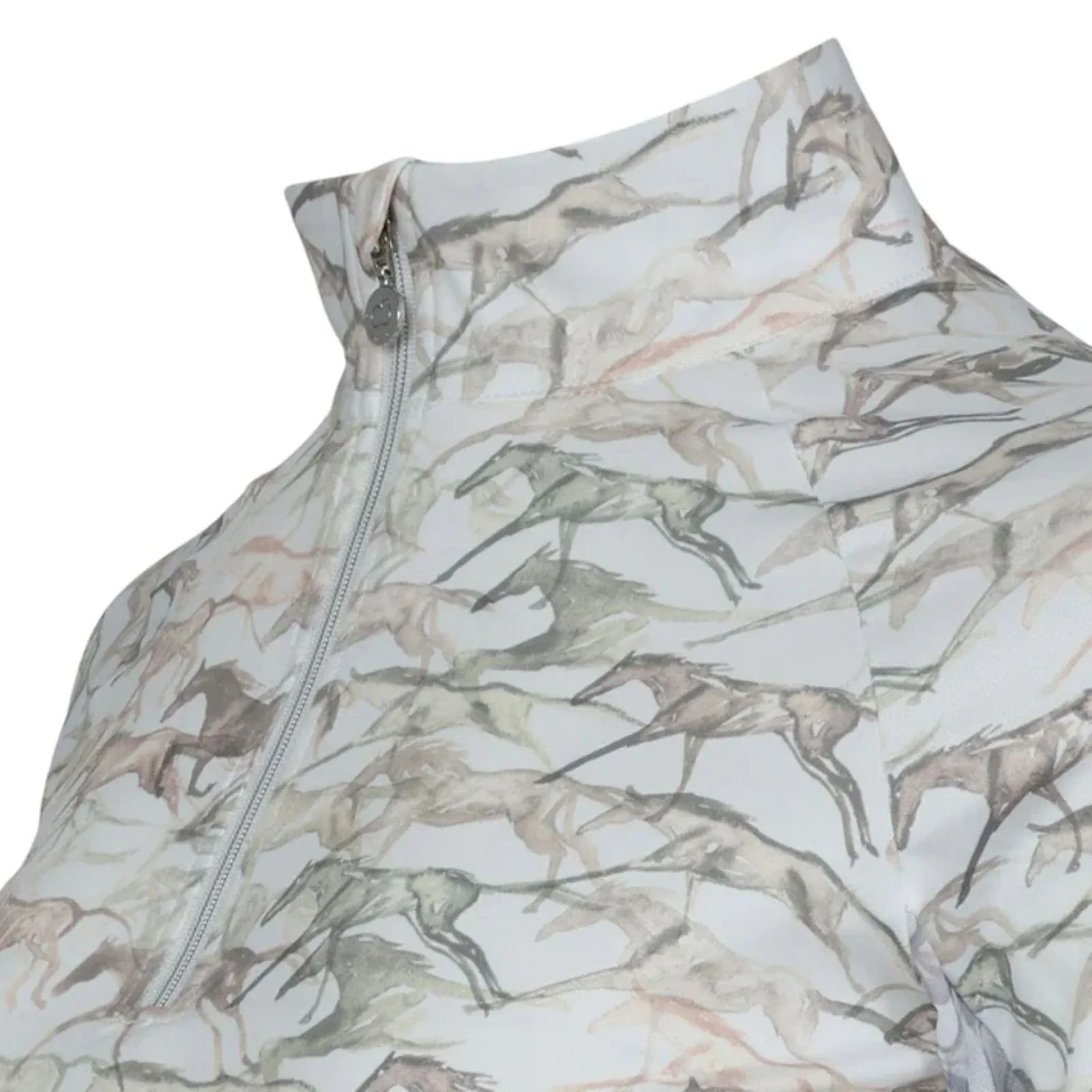 Dapplebay Galloping Watercolor 1/4 Zip Riding Top - Image 2