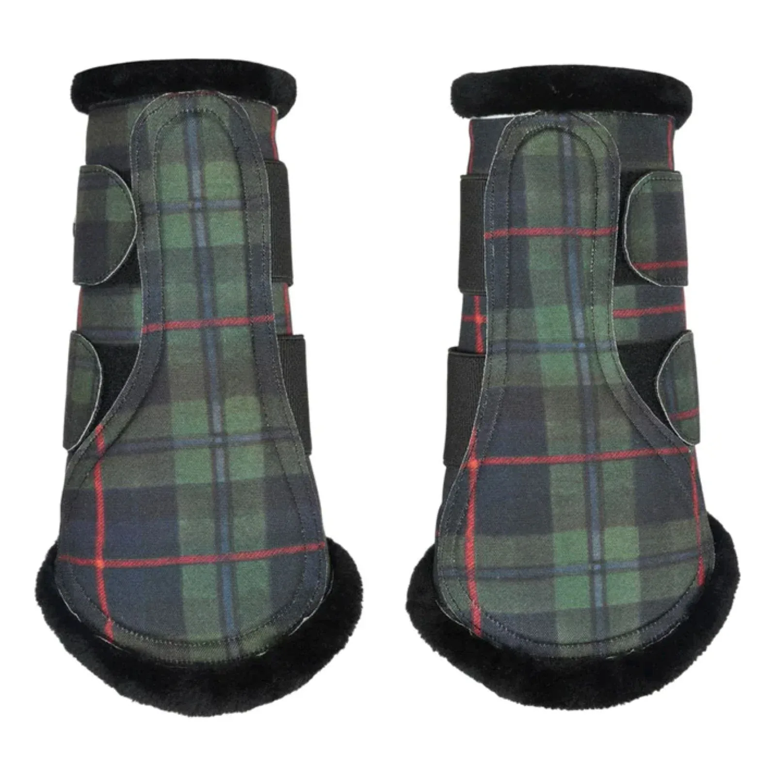 Dapplebay Holiday Plaid Brush Boots - Image 2