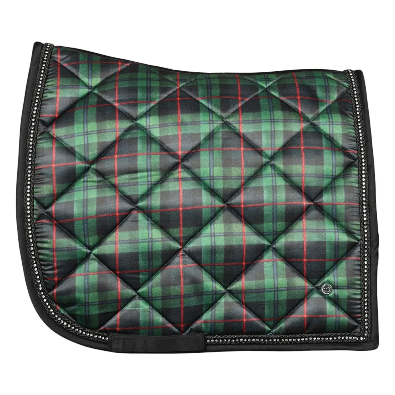 Dapplebay Holiday Plaid Dressage Saddle Pad