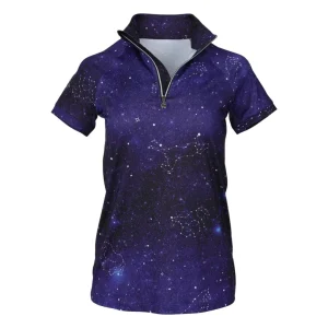 Dapplebay Kids Constellation 1/4 Zip Short Sleeve Top