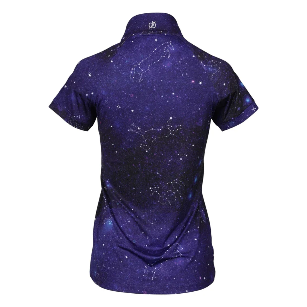 Dapplebay Kids Constellation 1/4 Zip Short Sleeve Top - Image 2