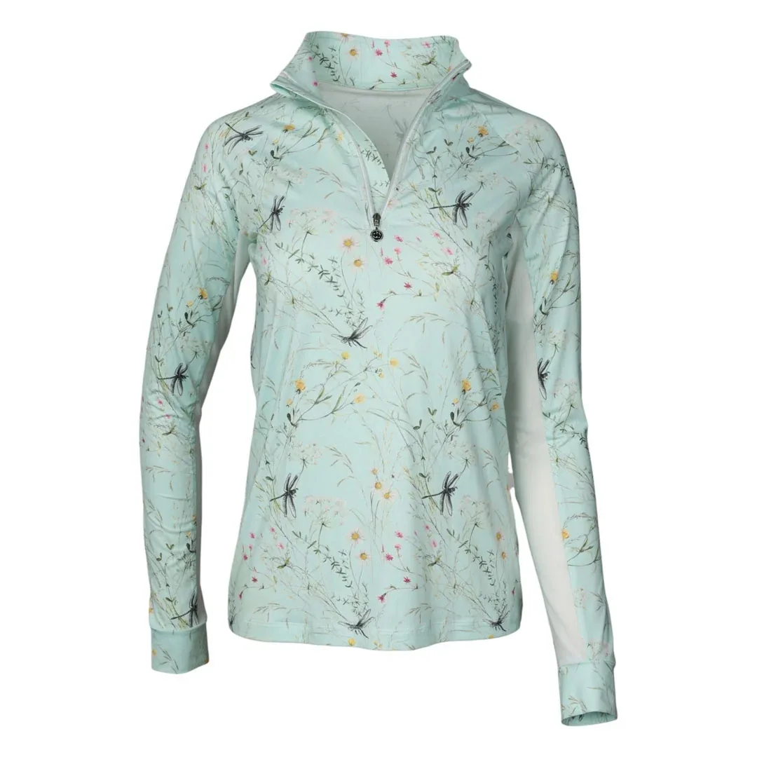 Dapplebay Kids Dragonfly Meadow 1/4 Zip Long Sleeve Top