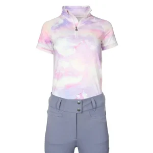 Dapplebay Ladies 1/4 Zip Top SS