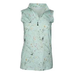 Dapplebay Ladies Dragonfly Meadow 1/4 Zip Sleeveless Riding Top
